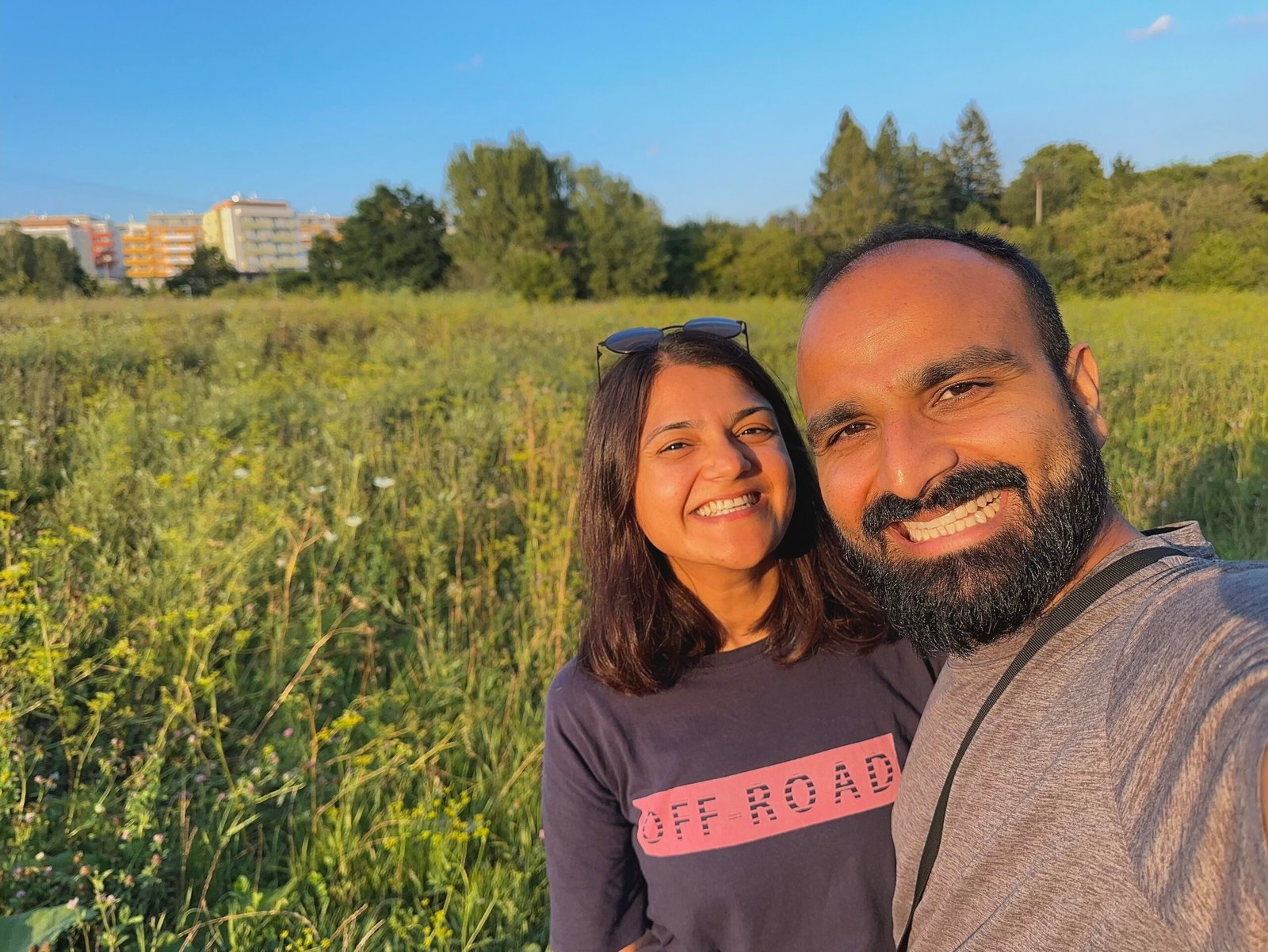 man and woman selfie