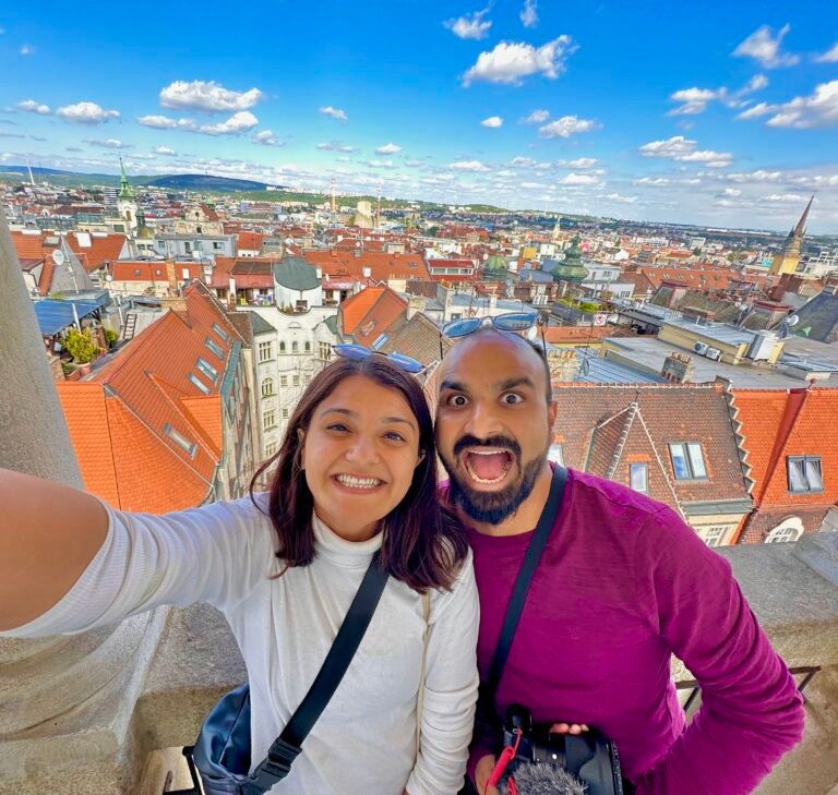 man and woman selfie