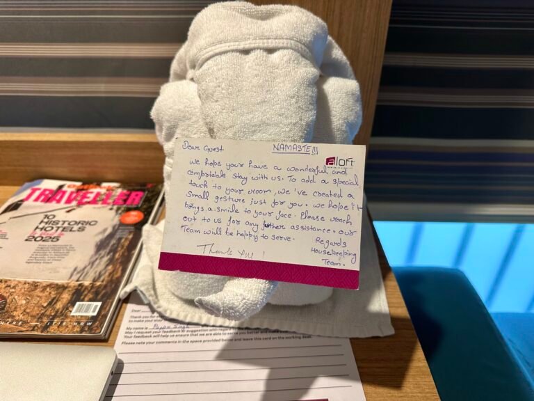 Spacious Aloft New Delhi Aerocity by Marriott room with a king-sized bed